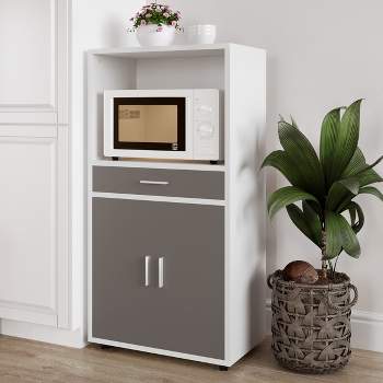 Wood Storage Cabinet In White-pemberly Row : Target