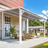 CLIHOME 8 ft. x 12 ft. Aluminum Sloped Roof Hardtop Pergola with UV-Blocking Polycarbonate Patio Cover - 3 of 4