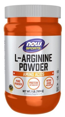 L-Arginine Powder by Now Foods  -  1 lbs Powder