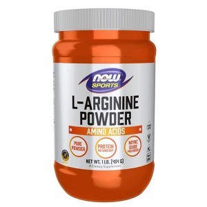 L-Arginine Powder by Now Foods  -  1 lbs Powder - 1 of 3