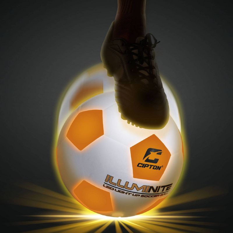 CIPTON LED Rubber Size 5 Soccer Ball - White, 5 of 7