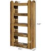 Tribesigns 5-Tier Wooden Bookshelf, 70.86" Farmhouse  Bookcase, Freestanding Display Shelf for Living Room, Home Office, Bedroom - 3 of 4