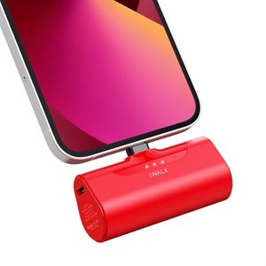 iWALK Small Portable Charger 4500mAh Ultra-Compact Power Bank Cute Battery  Pack For iPhone 14/13/12/11/XS/XR/X/8/7/6 Airpods - Red : Target