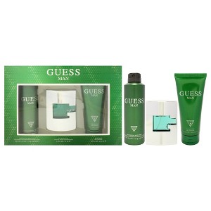 Guess Man by Guess for Men - 3 Pc Gift Set 2.5oz EDT Spray, 6oz Deodorizing Body Spray, 6.7oz Shower Gel - 1 of 4