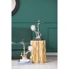 Gulches Decorative Objects: Black Bird on Branch with Marble Base 10/15/15 in and 10 in Gray Bird Mesh Candle Holders - 3 of 4