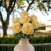 Floral Home 20" Yellow Rose Bush - 6-Pieces - 3 of 4