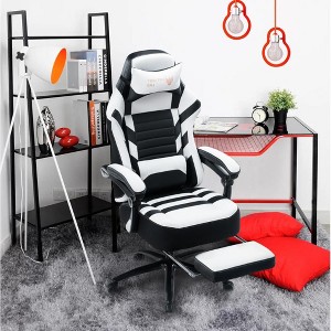 NicBex 360°Swivel Gaming Chair Office Chairs with Reclining Back,Adjustable Seat Height&Footrest,Ergonomics Video Game Chairs for Home&Office - 1 of 4