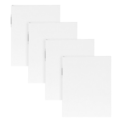 DesignOvation Cydney Set of 4 Fabric Photo Albums - 40 Photos - White