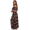 Riviera Sun Womens Floral Printed High Slit Off-Shoulder Rayon Crepe Printed Maxi Dress for Women - 2 of 3