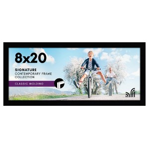 Americanflat 8x20 Picture Frame in Black - Composite Wood with Shatter Resistant Glass - Horizontal and Vertical Formats for Wall - 1 of 4