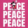 Girls' - Disney - Mickey Peace Fitted Short Sleeve Graphic T-Shirt - 2 of 4