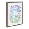 18" x 24" Sylvie Little Fierce Lavender and Mint Framed Canvas Wall Art by Cat Coquillette Gray - Kate and Laurel - 2 of 4