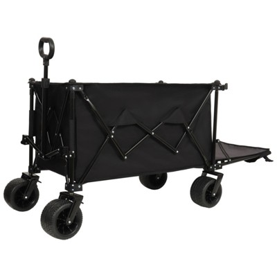 BEAFUP Foldable Wagon,with Extended Tailgate, 480LBS Capacity, All-Terrain Wheels & 30% Expandable Surface for Beach Trips,Shopping,Camping