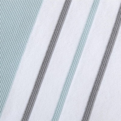Eucalyptus and Grey Turkish Cotton 6-Piece Towel Set