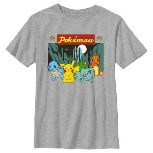 Boy's Pokemon Starters Portrait T-Shirt - 1 of 4