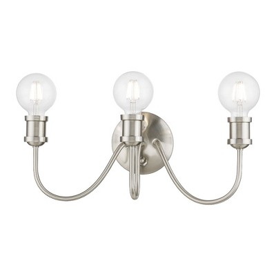 Livex Lighting Lansdale 3 - Light Vanity in  Brushed Nickel