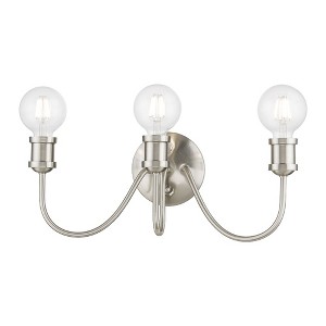 Livex Lighting Lansdale 3 - Light Vanity in  Brushed Nickel - 1 of 4