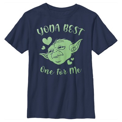 Boy's Star Wars Valentine's Day Yoda Best One For Me T-shirt : Target