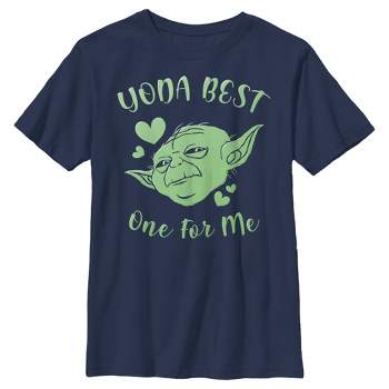 Boy's Star Wars Valentine's Day Yoda Best One for Me T-Shirt