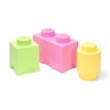 Room Copenhagen LEGO 3-Piece Storage Brick Set | Yellow| Green | Light Purple - 3 of 3