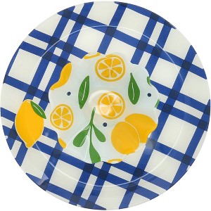 Pavilion Gift Company - Lemons - 11.5" Glass Platter with Bowl - Serving Platters - 1 of 4