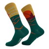 Crazy Dog Men's Easily Distracted By Fishing Socks Funny Sarcastic Fish Graphic Novelty Footwear for Men - 2 of 4