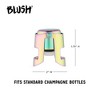 Blush Mirage Champagne Bottle Stopper, Prosecco Stopper, Sparkling Wine Saver, Recork Champagne, Wine Sealer for Wine Bottles, Set of 1, Multicolor - 3 of 4