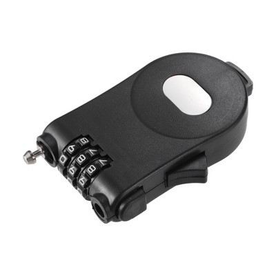 Unique Bargains Adjustable Retractable Bike Chain Lock with 3 Digit Bike Lock Cable Blue 1Pc