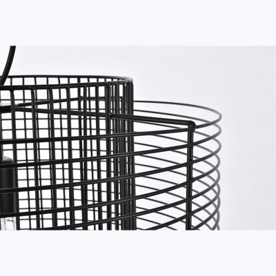 Deleon Black Iron Indoor/Outdoor LED Pendant Light