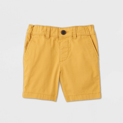 yellow chino shorts