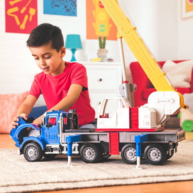 DRIVEN &#8211; Large Toy Truck with Movable Parts &#8211; Jumbo Crane Truck, 5 of 14