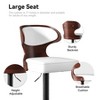 MOONMISS Bar Stools Set of 2 adjustable height and 360 Degree Swivel with Footrest for Bar, Kitchen, Dining Room - 3 of 4