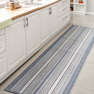 Haynes Modern Double Stripe Indoor/Outdoor Area Rug - JONATHAN Y - 1 of 4