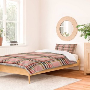 Deny Designs Marta Barragan Camarasa Modern Pastel Grid Twin/Twin XL Duvet and Sham Set (2-3pc Set) - 1 of 4