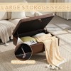 TUYOHW Mid Century Modern Storage Ottoman,32 inch End of Bed Bench with Safety Hinge,Lift Top Ottoman for Living Room,Bedroom,Entryway - 4 of 4
