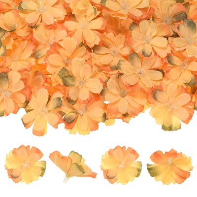 Unique Bargains Silk Fake Plum Blossom Artificial Flower Heads