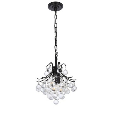 Toureg 3-Light Gold Pendant with Clear Royal Cut Crystals