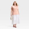 Women's Slim Fit Short Sleeve Ribbed T-Shirt - A New Day™ - 3 of 3