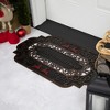 Northlight Black and Copper Reindeer "Merry Christmas" Doormat 18" x 30" - 3 of 4