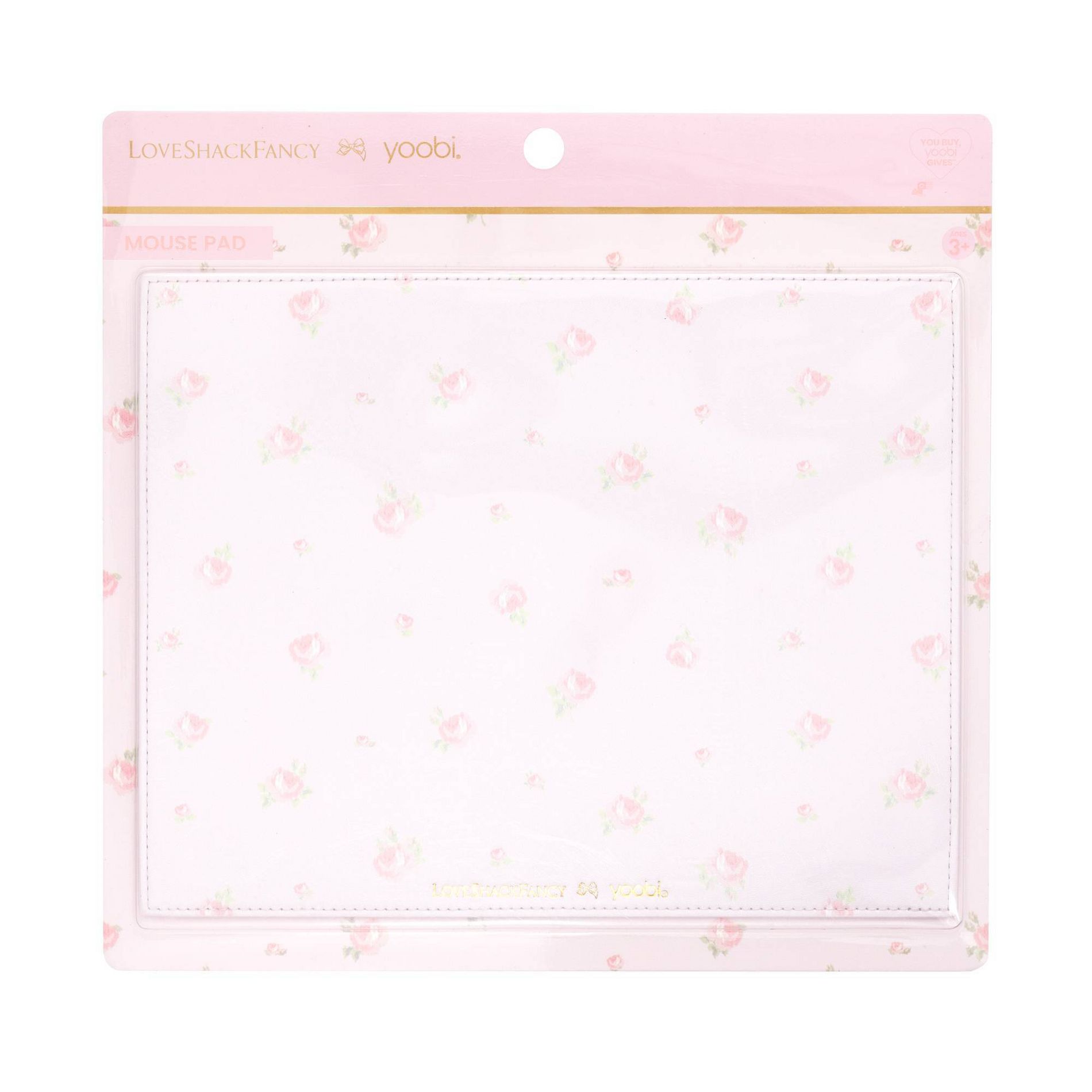 LoveShackFancy x Target - Yoobi Blooming Heirloom Mouse Pad Strawberry Macaroon