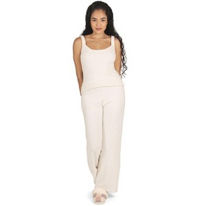 Memoi Women's Soft Cozy Knit Comfy Scoop Neckline Tank Top - 1 of 4