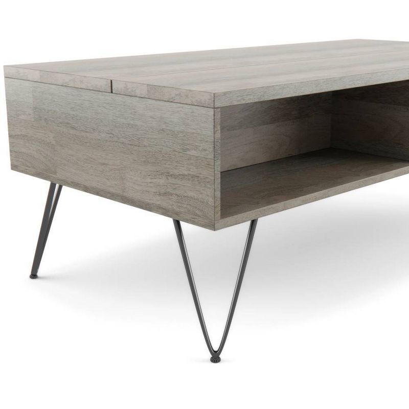 Moreno Solid Mango Wood Lift Top Coffee Table - WyndenHall, 4 of 10