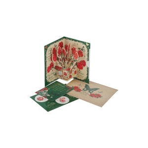 Unique Bargains Greeting Card Cake Butterfly Series Butterfly Paper 6.1"x6.1"x0.4" 1 Pcs - 1 of 4