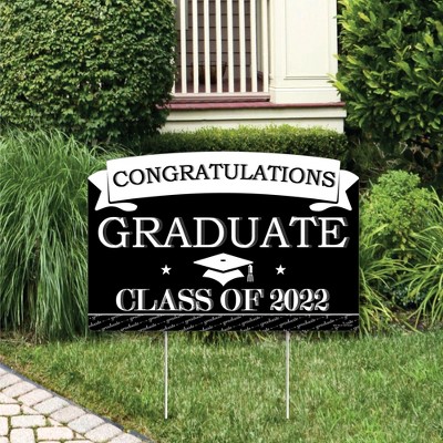 Big Dot of Happiness Graduation Cheers - 2022 Graduation Party Yard Sign Lawn Decorations - Congratulations Party Yardy Sign