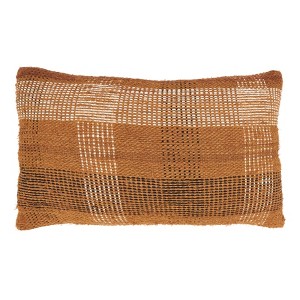 Saro Lifestyle Rustic Charm Plaid Down Filled Throw Pillow - 1 of 3