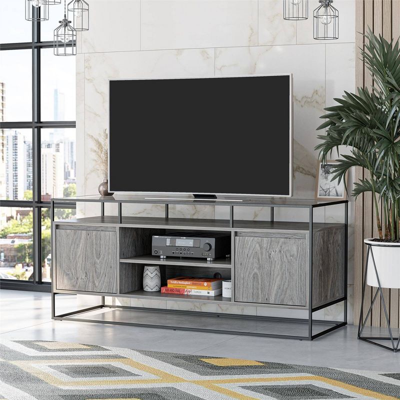 Creswell Modern Media Console TV Stand For TVs Up To 54"  - Room & Joy, 3 of 12