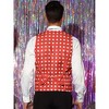 Lars Amadeus Men's Slim Fit V-Neck Sleeveless Polka Dots Pattern Vest - 3 of 4