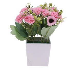 Unique Bargains Artificial Plants Chrysanthemum Plastic 2.95"x2.95"x7.87" 1 Pcs - 1 of 4