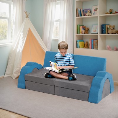 11Pcs Kids Play Couch, Modular Toddler Sofa Set for Creativity, Fort Building & Playroom or Bedroom Furniture