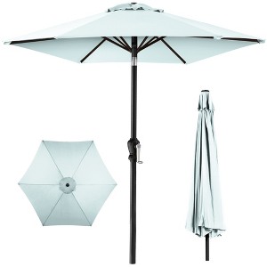 Best Choice Products 10ft Outdoor Steel Market Patio Umbrella w/ Crank, Tilt Push Button, 6 Ribs - 1 of 4